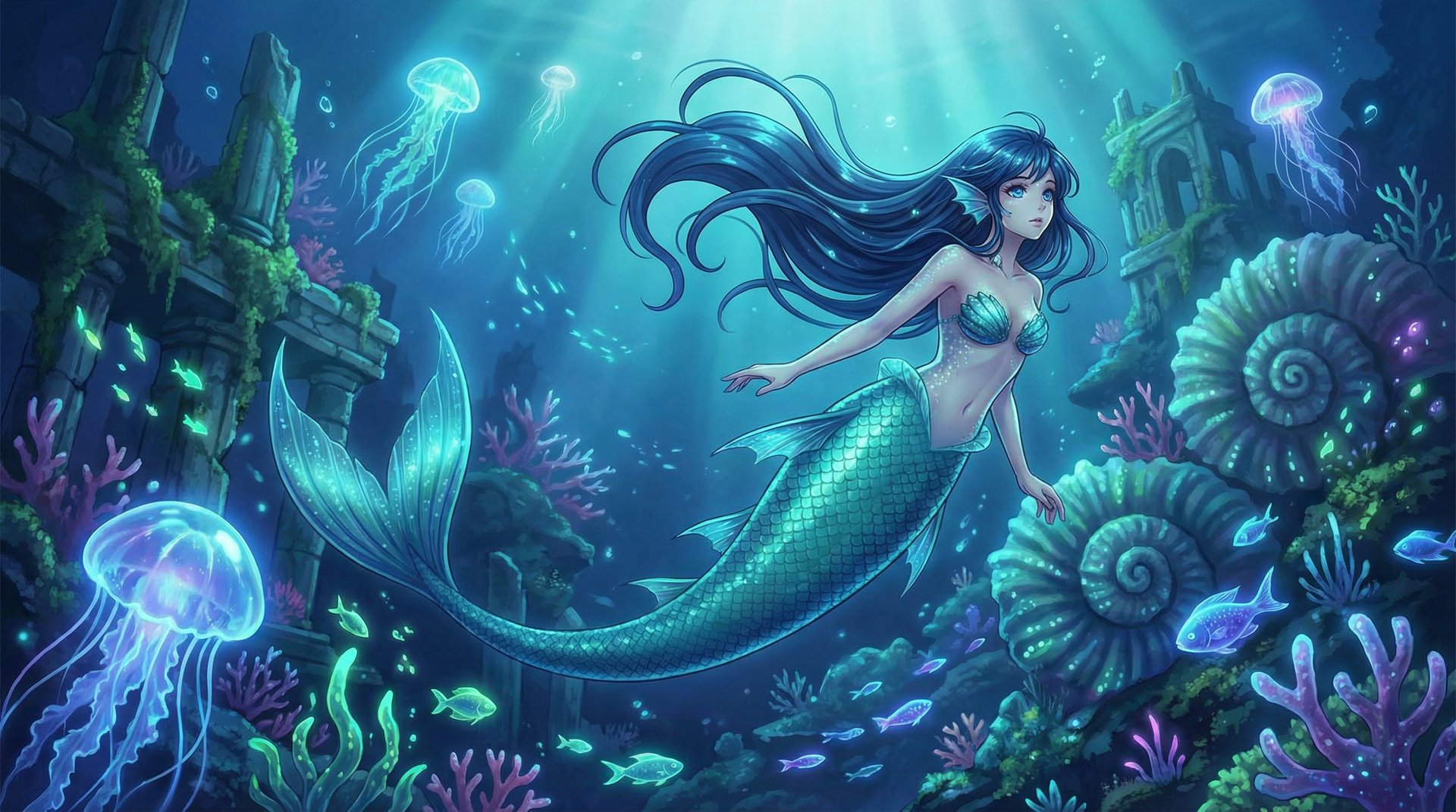 小欣奈动漫-深海人鱼幻想